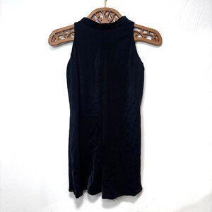 Costume Gallery One Piece Romper Black Stretch Shorts Sleeveless Solid 90s Dance